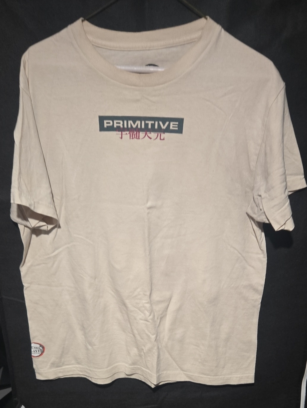 RARE-Primitive Men’s Cream Logo T-Shirt